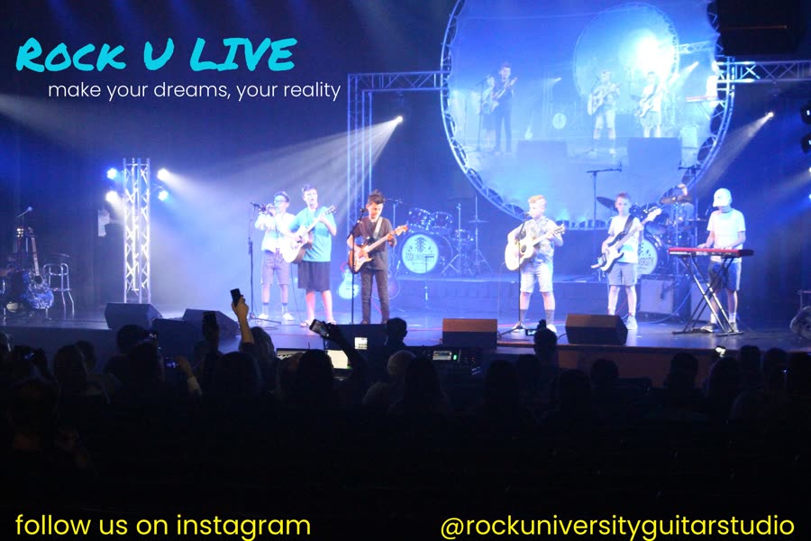 Rock U Live band performing